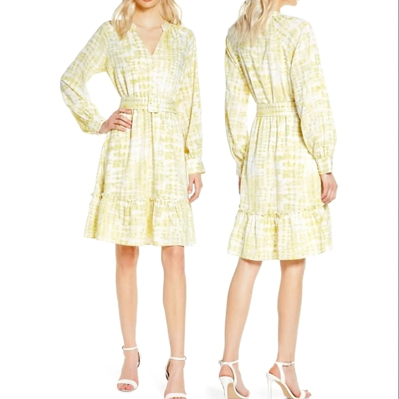 CHELSEA28 | Belted Fit & Flare Dress - Picture 2 of 7